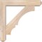 Ekena Millwork Balboa Craftsman Smooth Bracket w/ Offset Brace, Douglas Fir, 5 1/2"W x 26"D x 26"H BKT0604X26X26BOA04SDF - alternate 2
